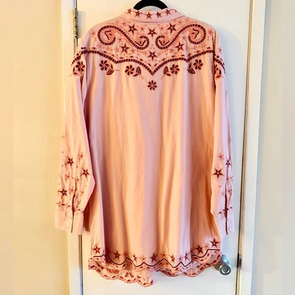 Farm Rio Embroidered Western Dress